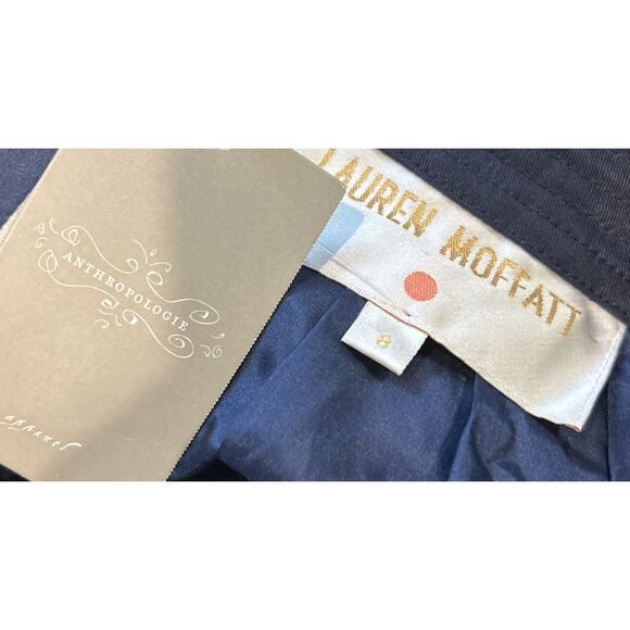 Women’s Anthropologie LAUREN MOFFATT Embroidered Pleated Skirt NWT Size 8 *B5 - Picture 4 of 4
